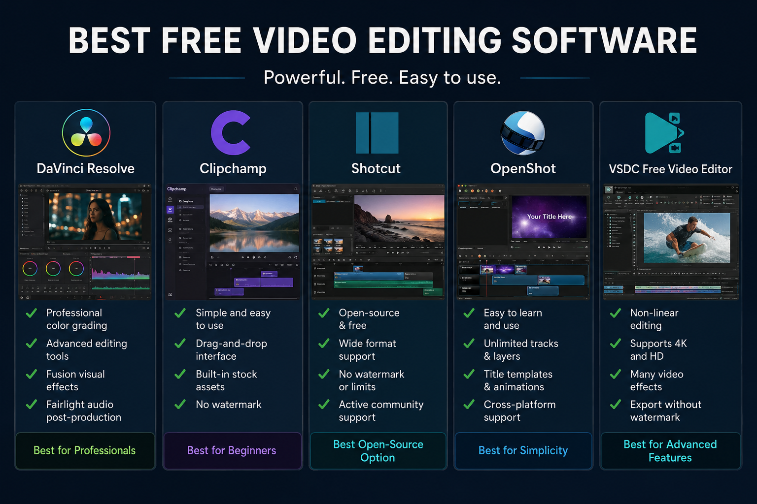 Best Free Video Editing Software
